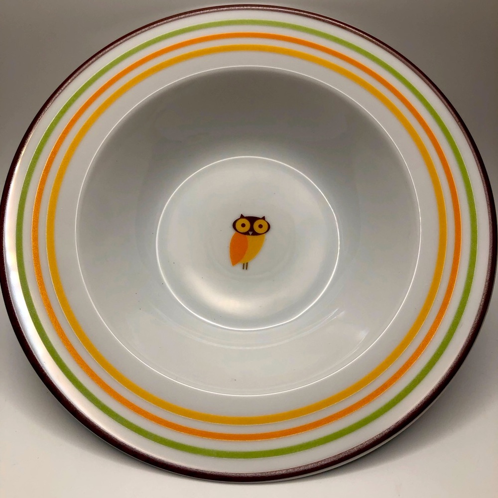 Rachel Ray 4 pc. Little Hoot bowls 8 1/2” dia.